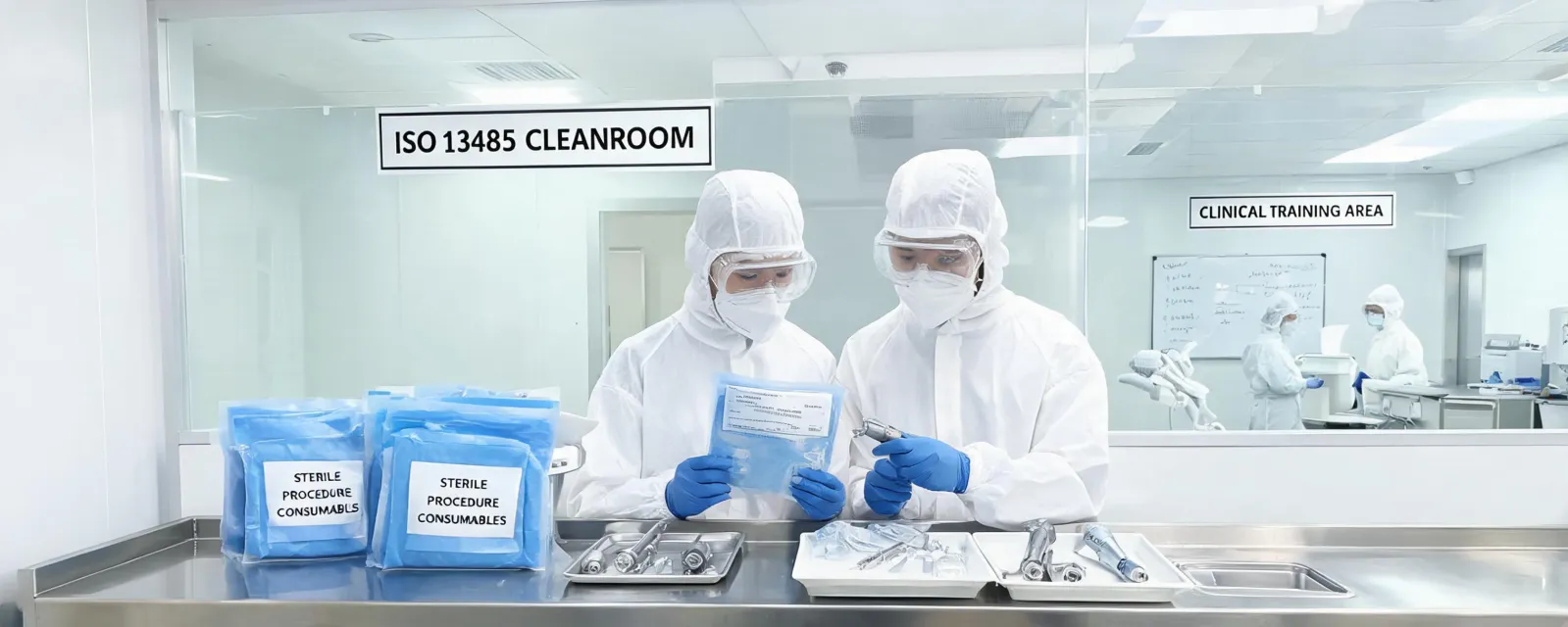 Medical device cleanroom assembly